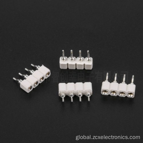 2.54 4P White Horizontal Female Connectors